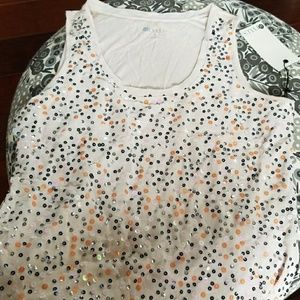 Size medium sequins new sleeveless top